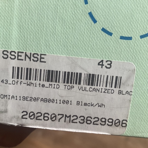 Off white mid tops( basically new) - Picture 6 of 7